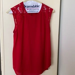 Size 2 red JCREW tank